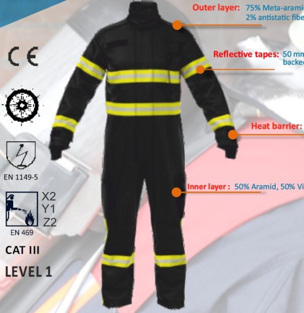 fireman suit coverall FYRPRO 730C