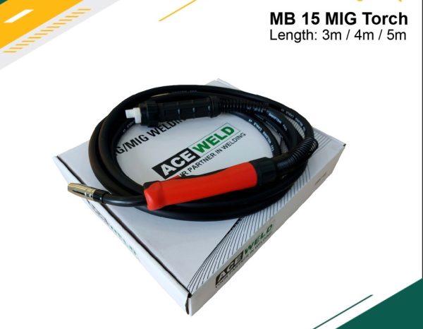 MB15 MIG TORCH COMPLETE 3M/4M/5M