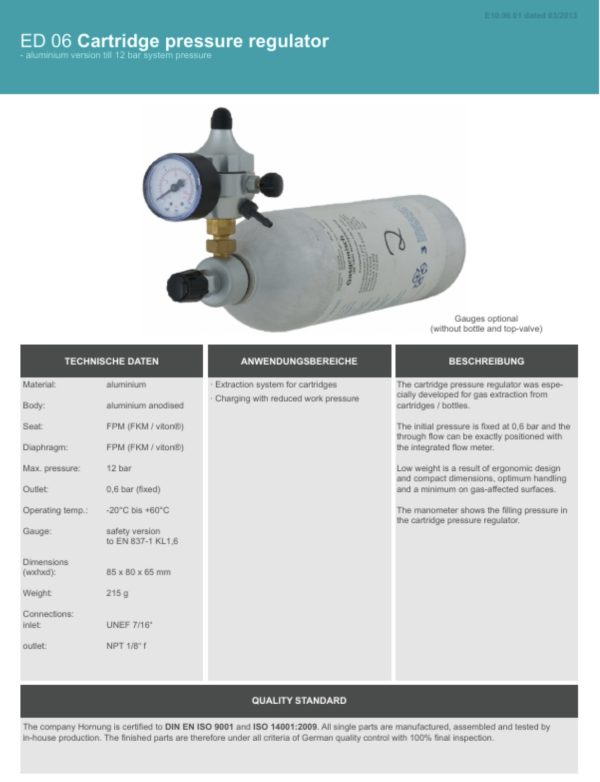 Regulator Hornung ED 06 (Catridge pressure regulator) # - Image 4