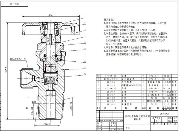 Gas of Hydrogen H2 Cylinder and valve QF-30A - Image 6