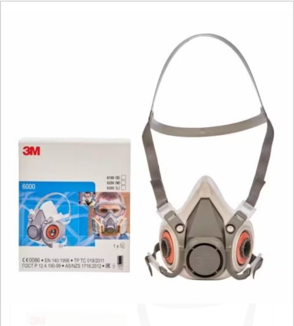 3M Half Facepiece Reusable Respirator 6000-JKKP/2022/12-02/06/00005/0002 - Image 2