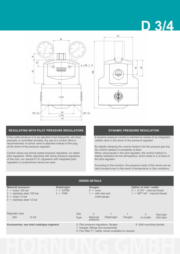 Hornung -D3/4 dome pressure regulator - Image 7