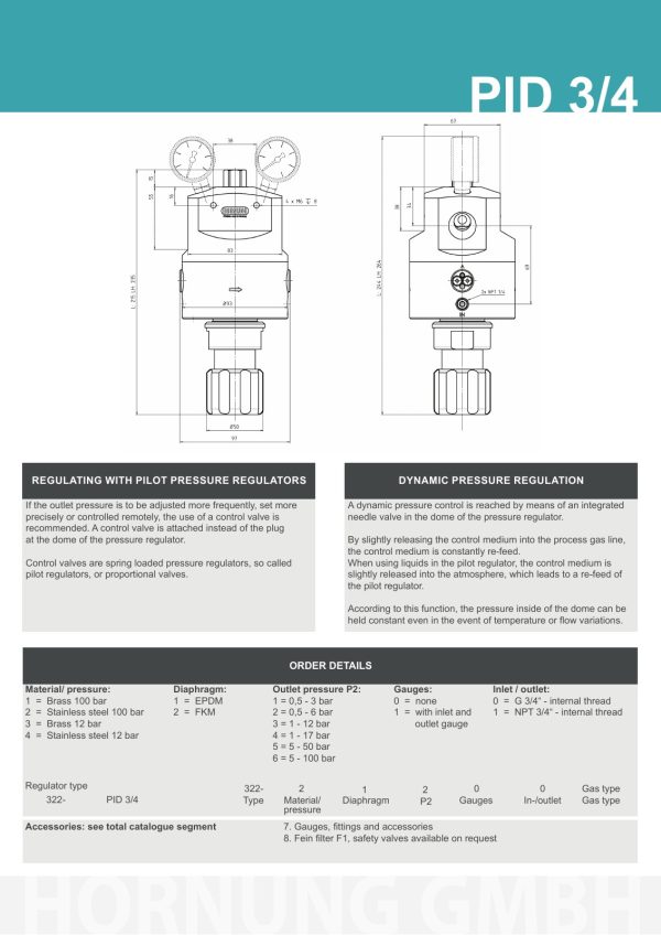 Hornung -PID3/4 dome pressure regulator - Image 5